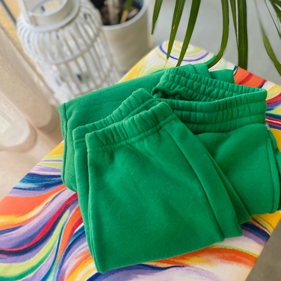 Green Sweatpants Joggers Track Pants Size Small - Picture 2 of 6